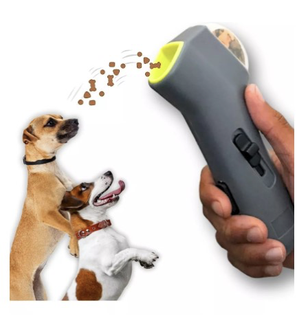 Juguete Lanzador de Snacks y Comida para Perros