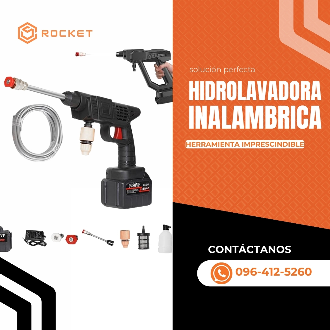 Hidrolavadora Portátil - Inalámbrica